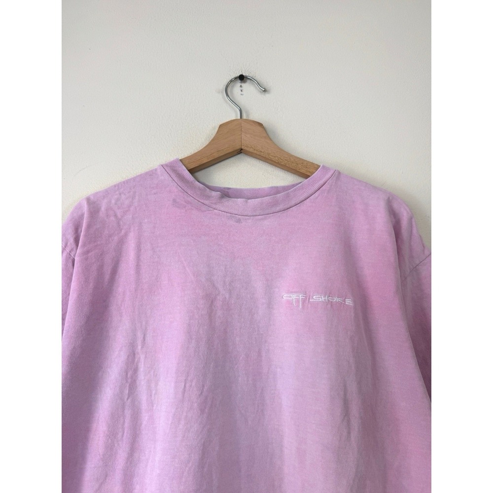 Vintage 90's Off Shore Surfing Embroidered Single Stitch Tee Shirt - Picture 2 of 5